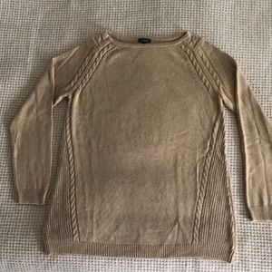 Cotton Blend Cable Détail Sweater